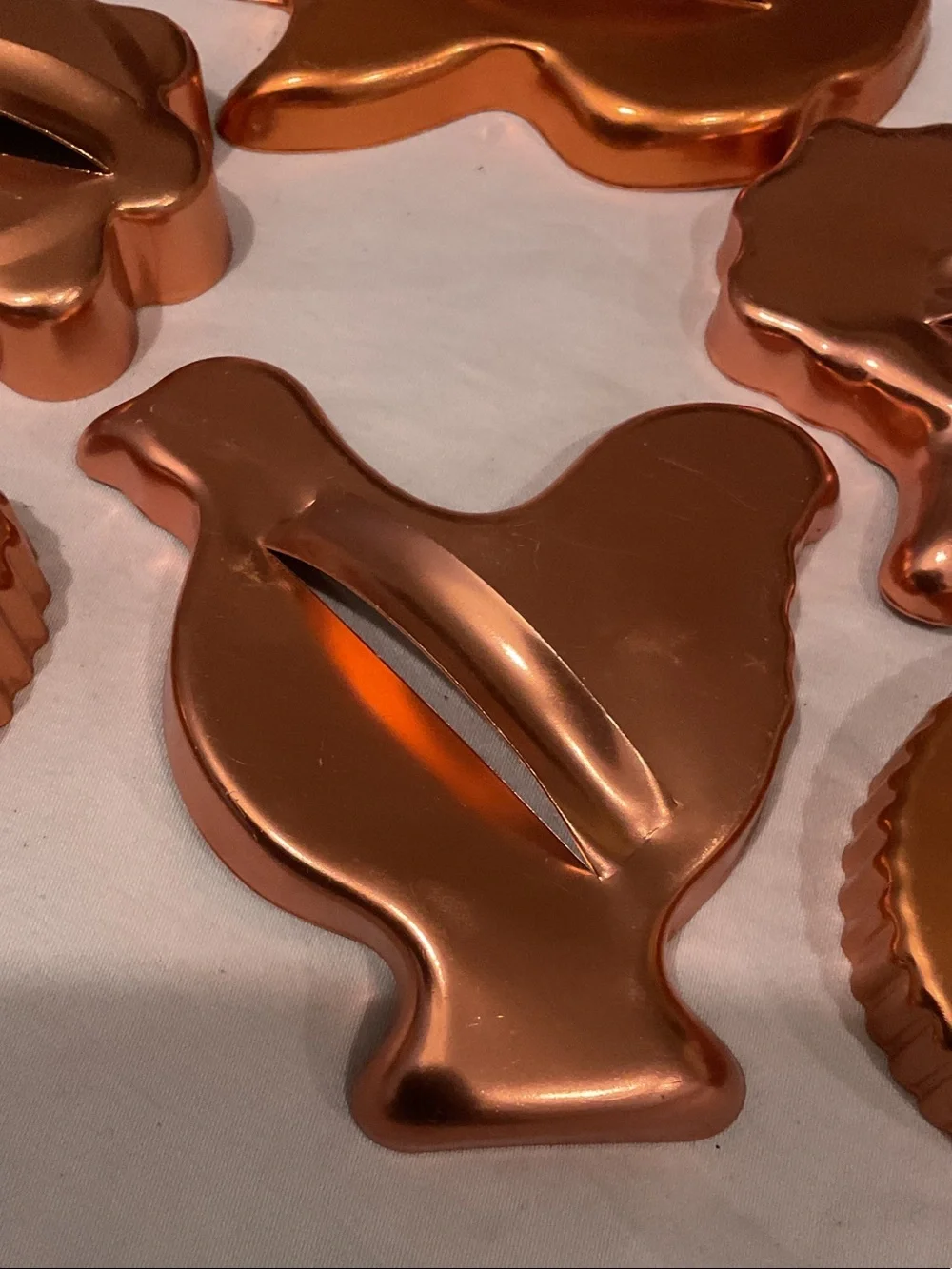 Copper-Tone Decorative Animal & Shape Molds (Set of 6)